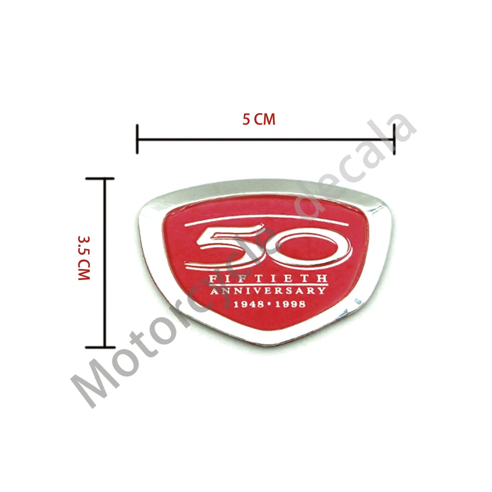 For Honda Dio AF24 AF38 AF52 Julio AF52E 50th Anniversary 3D Parts Sticker Motorcycle Emblem Label Logo Shell Body Fairing Decal