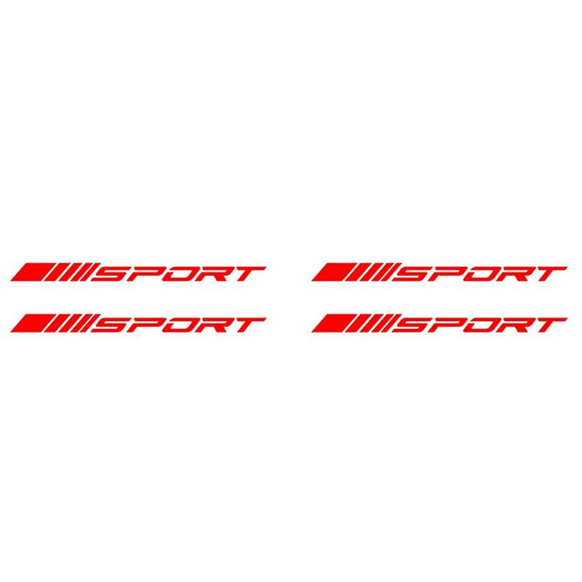 Sport Decal Sticker Wheels Rims Racing Car Sticker Self Adhesive Car Door Rims Wheel Hub Decal Accessories 12PCS , Red