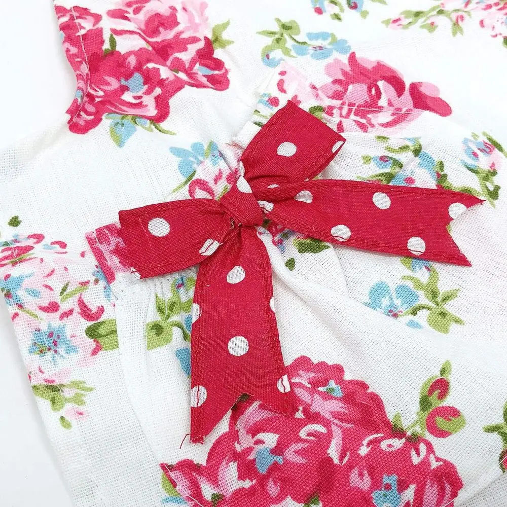 ผ้ากันเปื้อนสำหรับทำขนม ทำอาหาร และงานฝีมือ ลายดอกกุหลาบและลายระบาย สำหรับแม่และลูกสาว