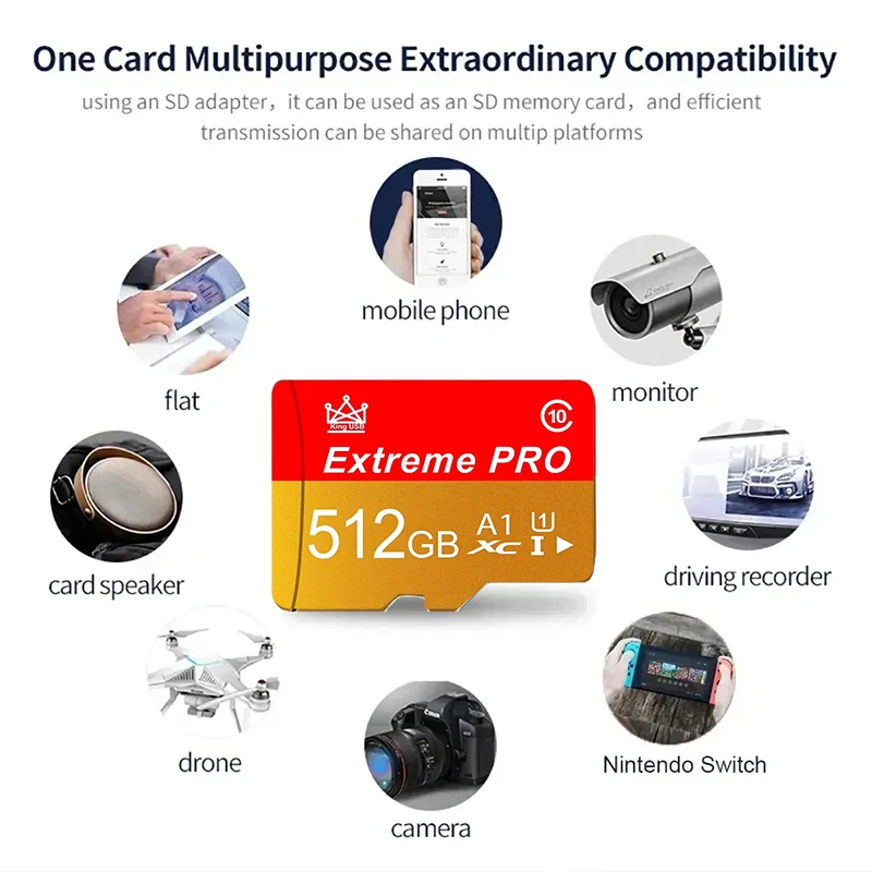 Image 4: Carte Micro SD 100% originale, la plus récente, pour téléphone/ordinateur/appareil photo, 64 Go, Micro TF Mini SD Card