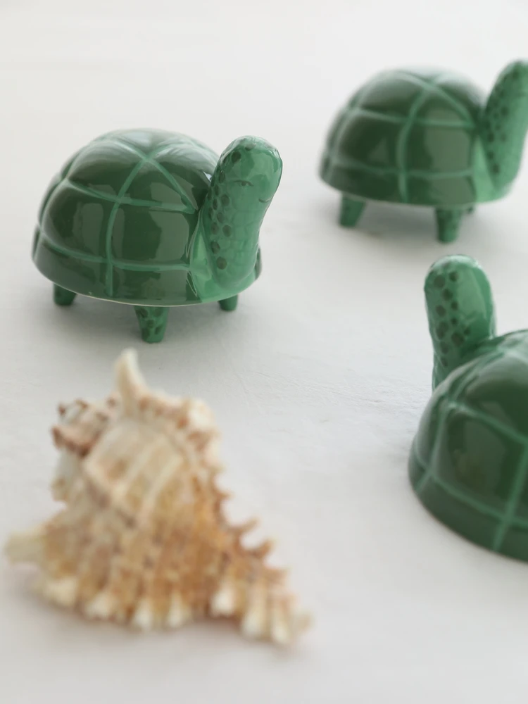 

Hand-Painted Cerc Turtle ell Jewelry Box Openable Combination Cover Design Faionable Storage Box for Women And Girls