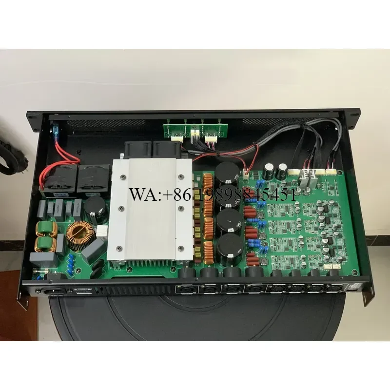 WMWMNU Professional Power Amplifier Class D Amplifier 4-Channel 4x600W/4x800W Digital Stereo Amplifier Subwoofer for DJ Stage