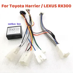 Car 16 Pin Audio Wiring Harness With Canbus Box For Toyota Harrier /LEXUS RX300 Stereo Radio Car Android 2 Din GPS Video Player