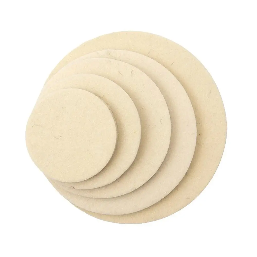 Wool Felt Polishing Pad 75mm 100mm 125mm 150mm 180mm Abrasive Wheel For Glass Stainless Steel Polish Repair Scratche