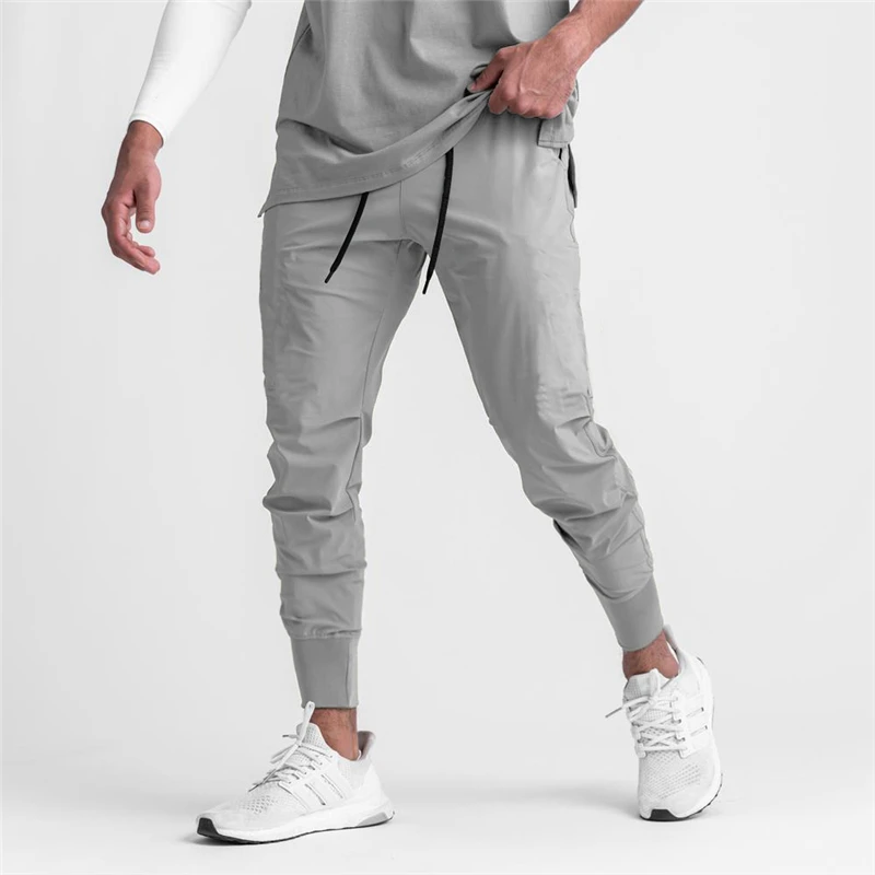 New Brand Summer Mens Gym Joggers Pants Streetwear Sweatpant Sporting Trousers Fitness Bodybuilding Sweat Pants