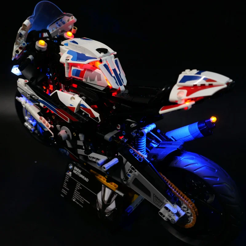 DIY LED Light Kit for 42130 BMW M1000 RR Motorcycle Building Blocks |   Remote Control Lighting Set (Model Not Included)