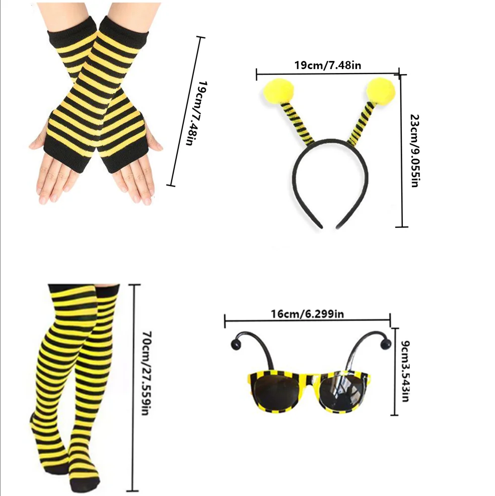 PESENAR Accessori di abbigliamento per Halloween, una varietà di set di api, adatti per l'abbigliamento della festa di Halloween