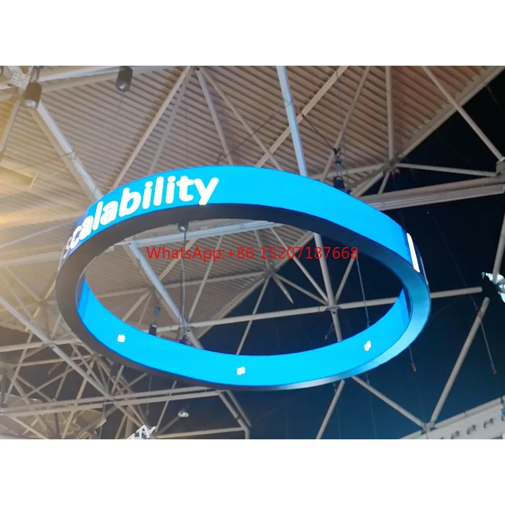 

FL P2 P4 Indoor Column Curved Flexible Round Led Screen Display Floor Mounted Half Curve Sphere Full Color Led Video Displays
