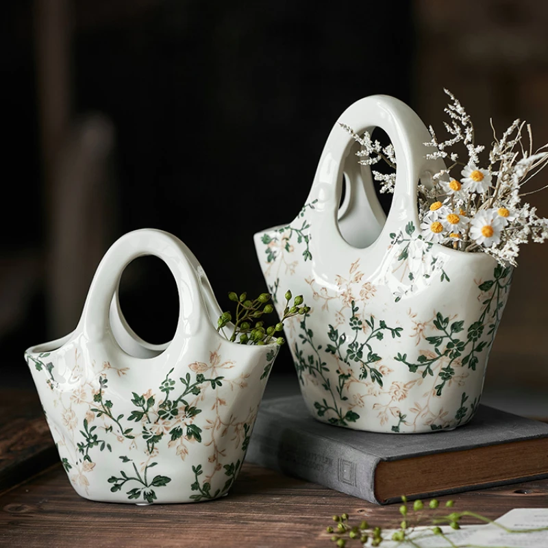 Bag ceramic vase ornaments, li - Florist Supply Vases recension och pris