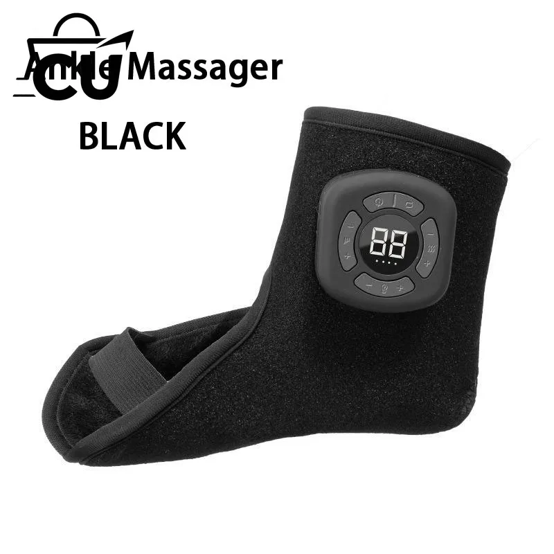 Wireless Heated Foot & Ankle Massager with Vibration and Air Compression for Pain Relief and Muscle Relaxation at Home