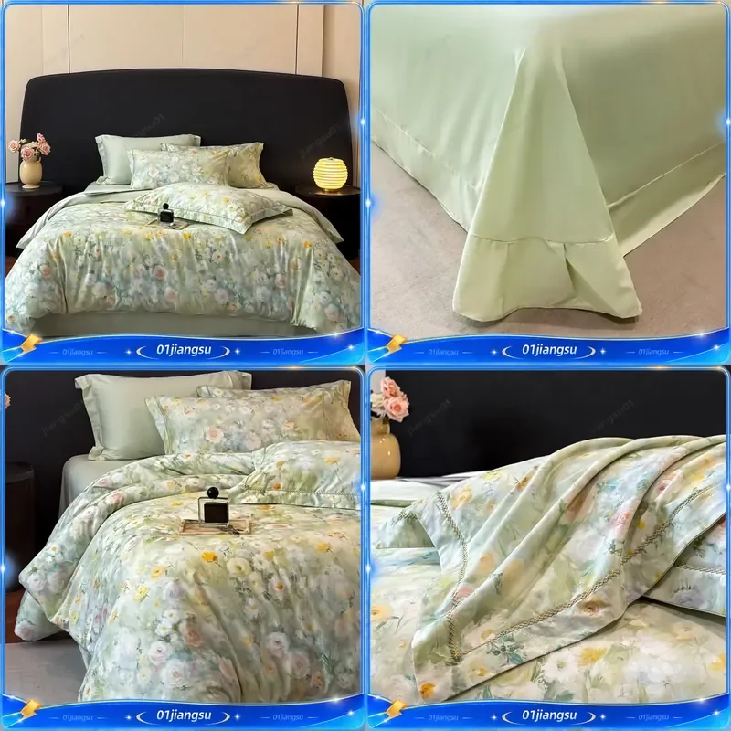 Svetanya Cotton Print Bedding Set Queen King Full Double Size Bed Sheet Blanket Duvet Cover Pillowcase Home Textile Bedroom