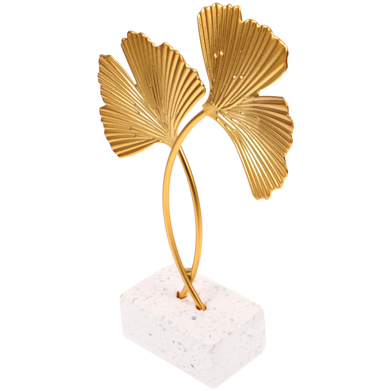 

Ginkgo Leaf Ornaments Realistic Texture Leaves Accessories Exquisite Details Metal