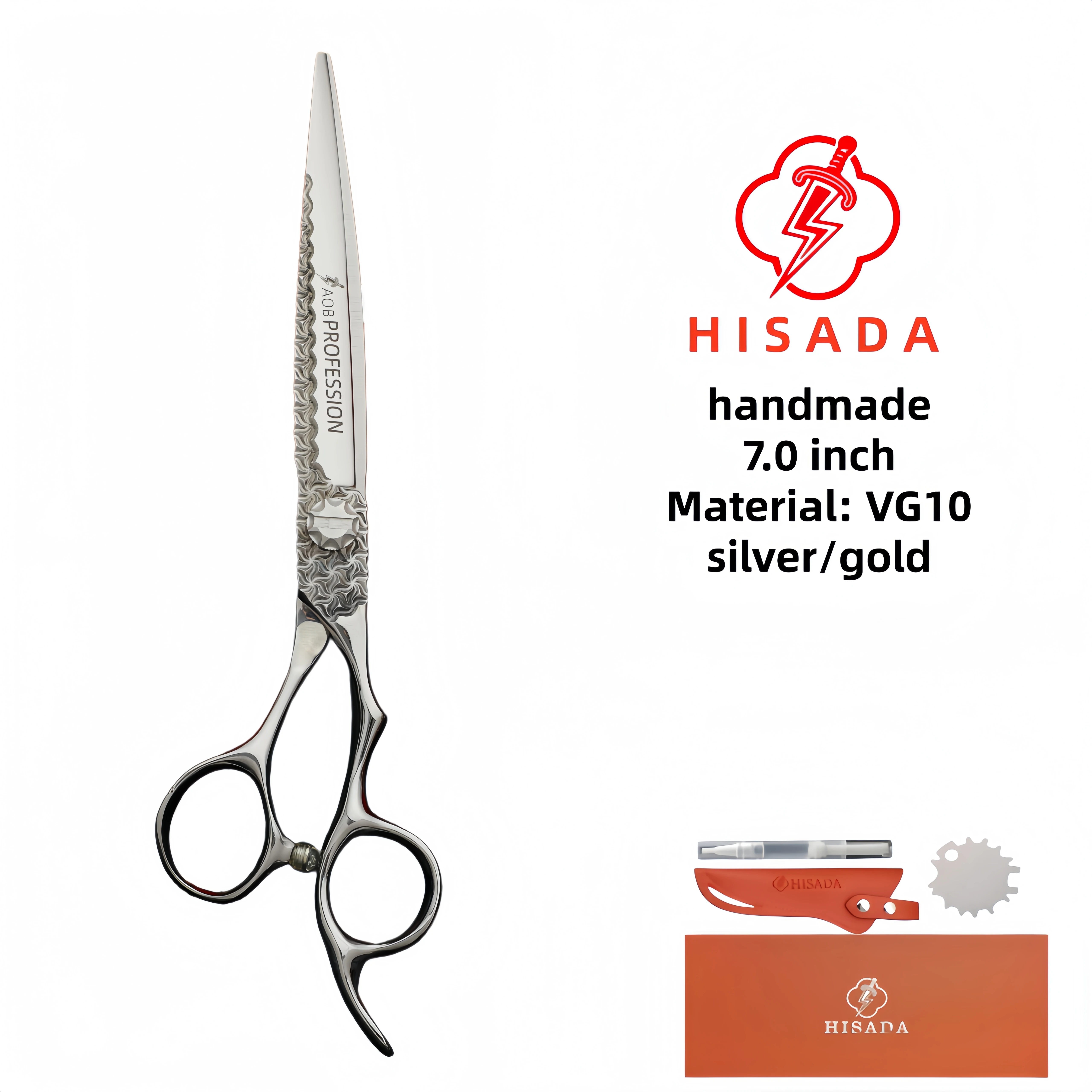 

barber scissors Barber shop exclusive barber scissors 7.0 inch Pattern carving scissors Hair cutting machine hair salon scissors