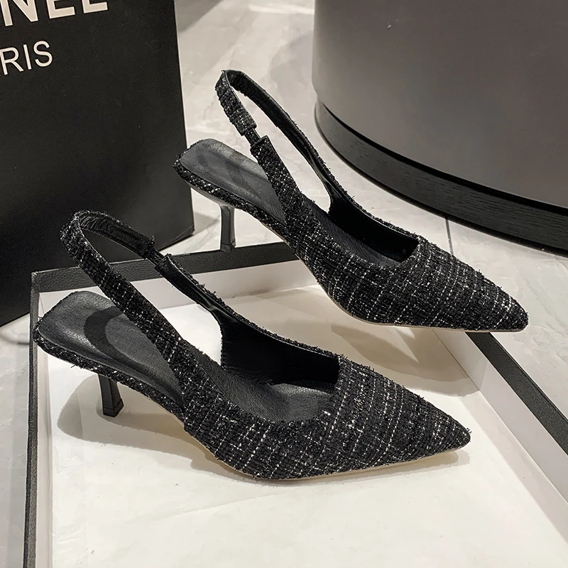 Escarpins à Talons Hauts et Fins pour Femme, Chaussures de Soirée Bleues, Styliste de Marque, Été