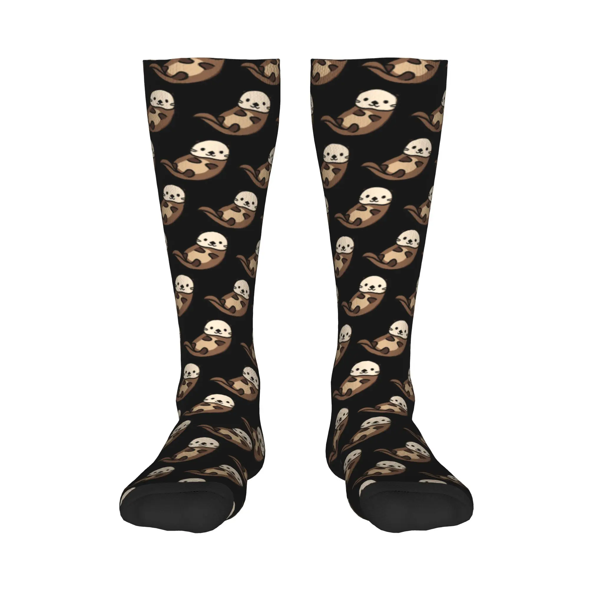 

Всесезонные чулки для экипажа, носки с выдрой, Harajuku, модные длинные носки в стиле хип-хоп, аксессуары для мужчин и женщин, рождественские подарки