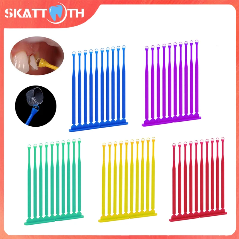 20Pc Dental Refill Bonding Stick Applicator Sticks Adhesive Tip Tooth Crown Porcelain Veneer Matrice Adhesive Rods Dentisty Tool