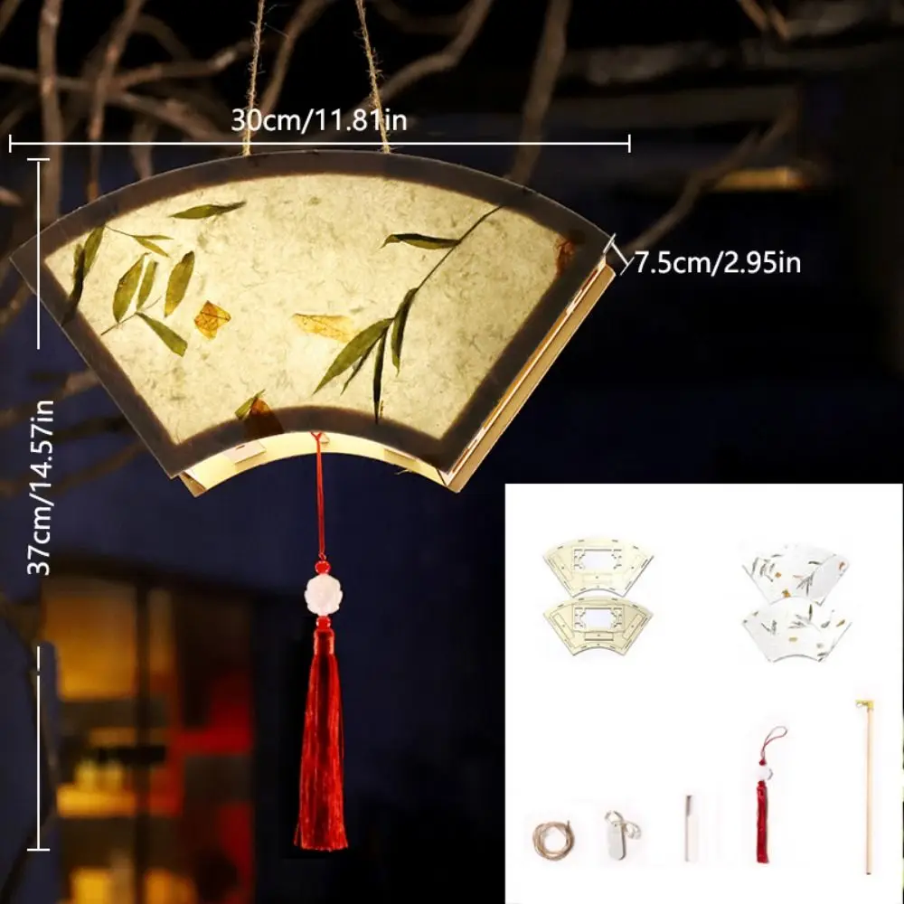 

Wooden Mid-Autumn Festival Lantern LED Light Creative Handmade Hanging Lamp Chinese Style Drawing Art Lantern Mid-autumn