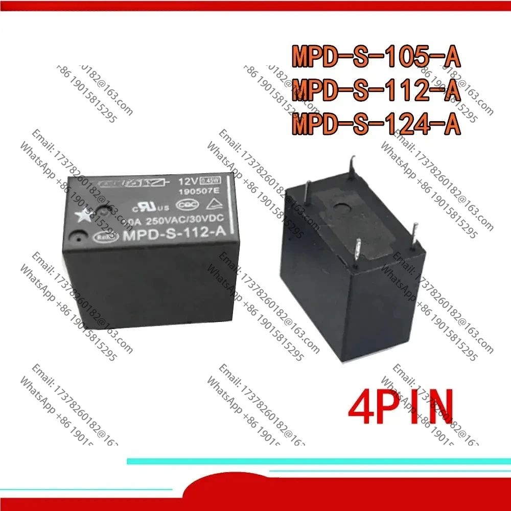 

20 шт. оригинальное новое реле MPD-S-105-A MPD-S-108-A MPD-S-112-A MPD-S-124-A MPD S 112 A 5 В 9 В 12 В 24 В 48 В 4 контакта 5 А/10 А