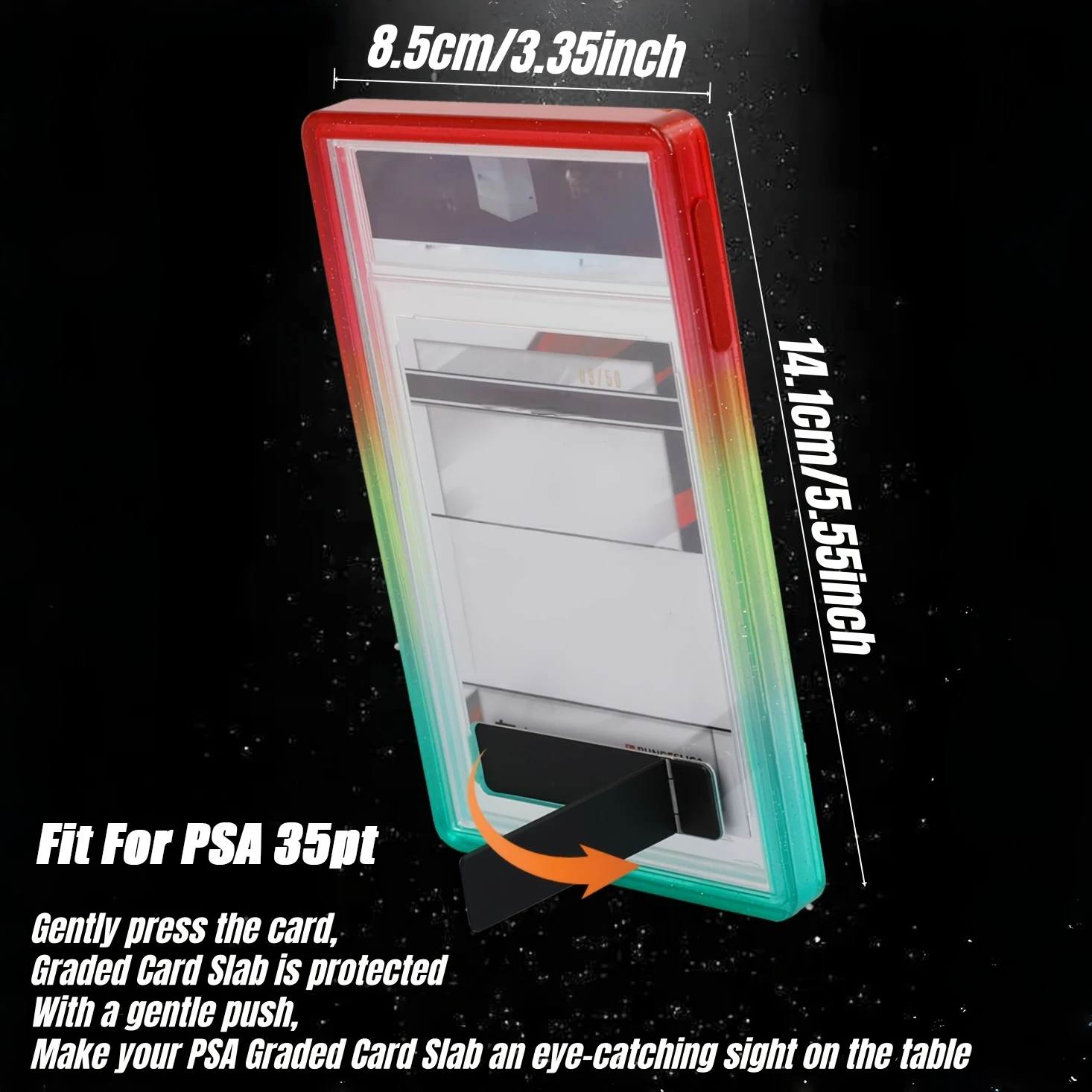 Gradient Glitter TPU Slab Bump - Graded Card Display ulasan dan harga