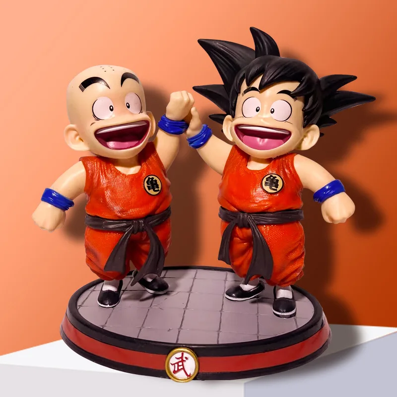 

Dragon Ball Goku Junior Krillin Figure Model Doll Scene Cute Doll Animation Ornament For Children's Gifts