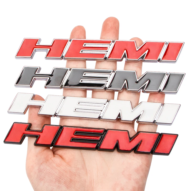 Emblema 3D Hemi para Grade Dianteira de Carro para Dodge RT RAM Jcuv Nitro Caliber Viper Dakota Journey Caravan Charger Durango