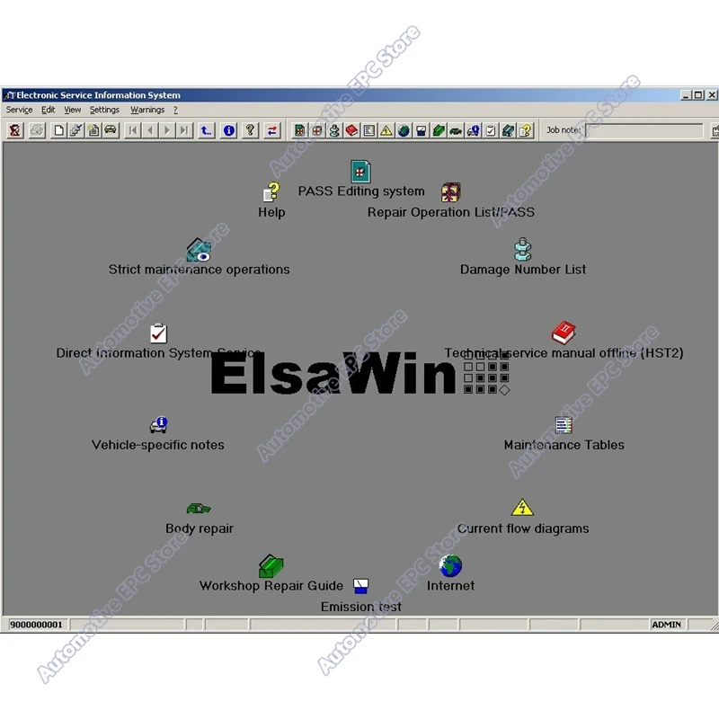 New obd2 scanner Car Repair Software Elsawin 6.0 & Etka 8.5 vehicle electronic parts catalog, suitable for V/W+AU/DI+SE/AT+SKO/D
