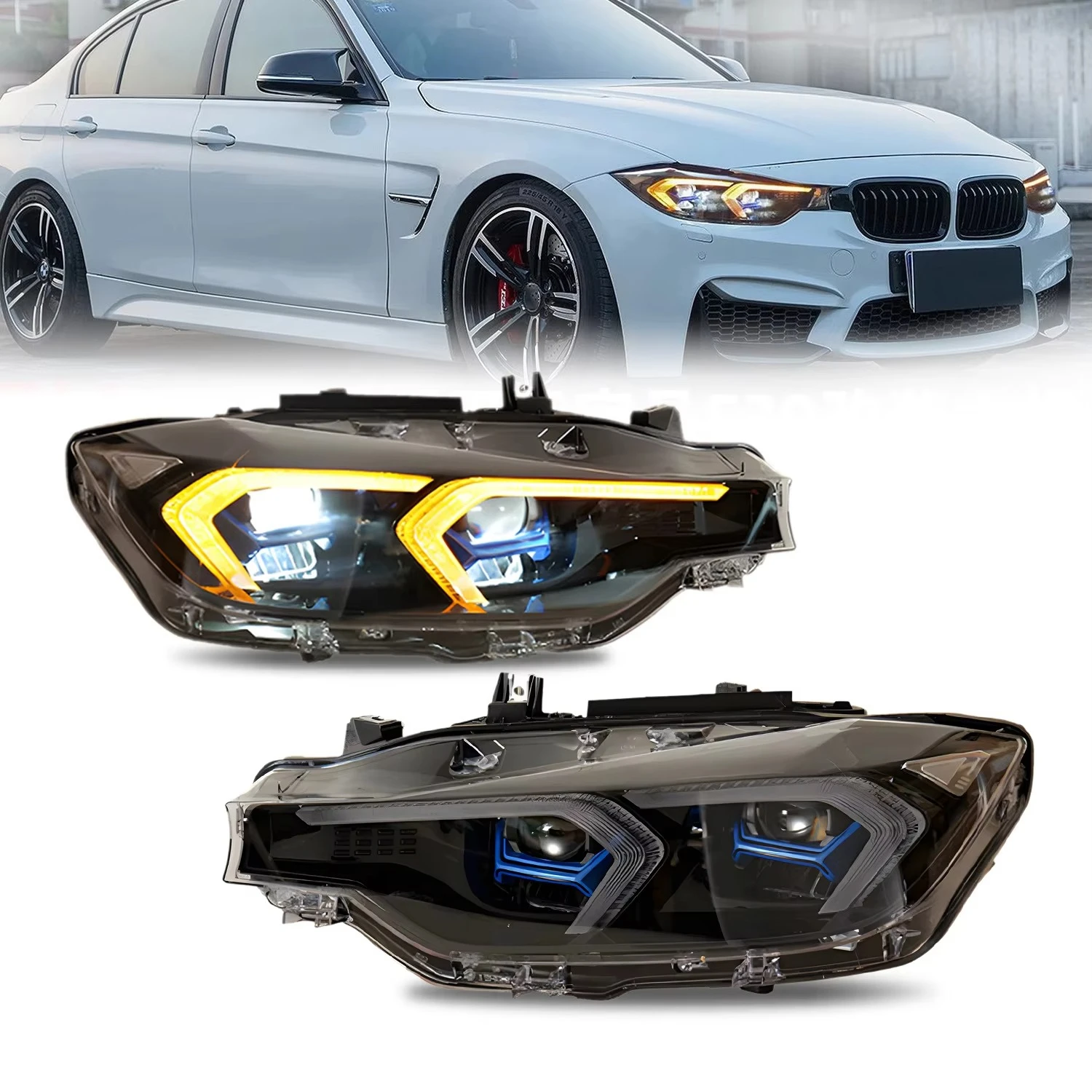 

For BMW F30 Headlights 3-SERIES (F30 F35) 2013-2018 Led Car Light Accessories LED Streamer Turn Signal Headlight Assembly