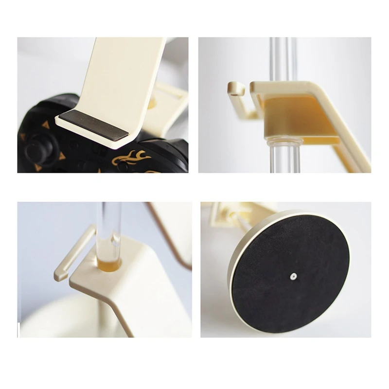 Gantungan Headset Pengontrol Game Dapat Disesuaikan Tabung Transparan untuk Semua Aksesori PC Gaming Universal A