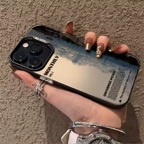 Luxury Baiyun Town Case For Samsung Galaxy S25 S24 S23 S22 S21 Ultra Plus FE A56 A16 A15 A35 A55 A34 A54 A33 A53 A26 IMD Cover