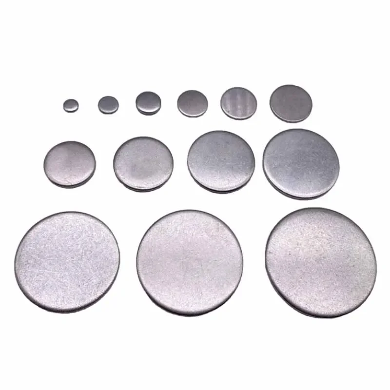 304 Stainless Steel Disc Round Steel Sheet Circular Metal Plate Disk Solid Flat Pad Dia 6-80mm Thick 1-4mm