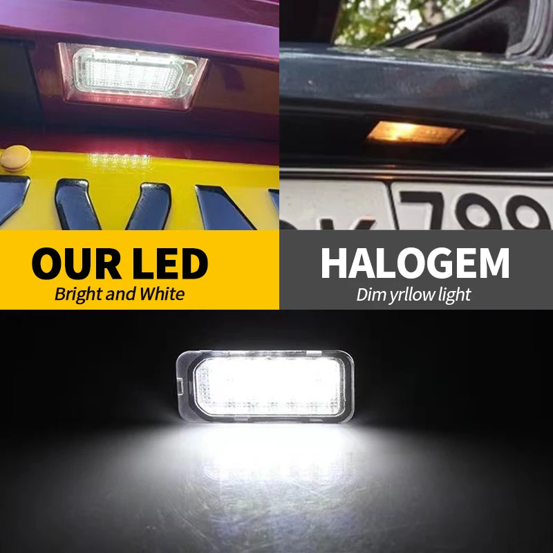 2 قطعة OEM الأبيض رقم لوحة ضوء مصابيح ترخيص LED لفورد فوكس MK2 هاتشباك تجميل 2008-2010 التركيز MK3 2010-فصاعدا