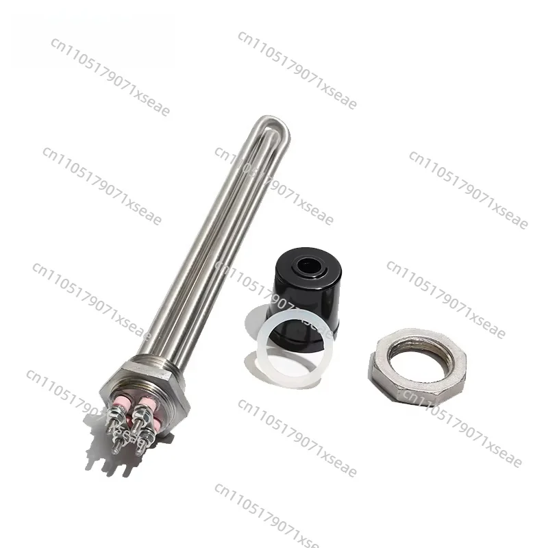 DN25 G1 Thread Water Heating Element with Lid, 120V 220V Electric Heater Pipe 1500W 2500W 3500W 4500W 5500W