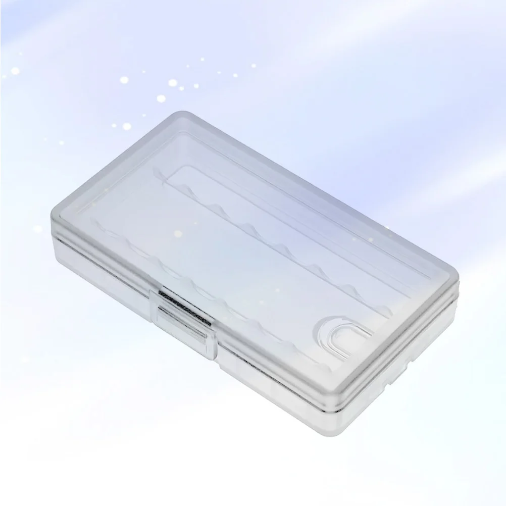 

Storage Box Transparent PP Plastic Small Convenient Design Hold 1-8 Aa Batteries Secure No Groove Inside