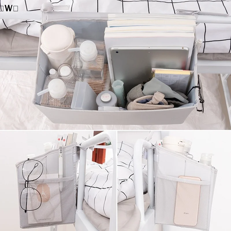 maveraW KaloBedero de almacenamiento multifuncional dormitorio cama bolsa colgante mesa estante cesta estante organizador bolsa de almacenamiento para dormitorio