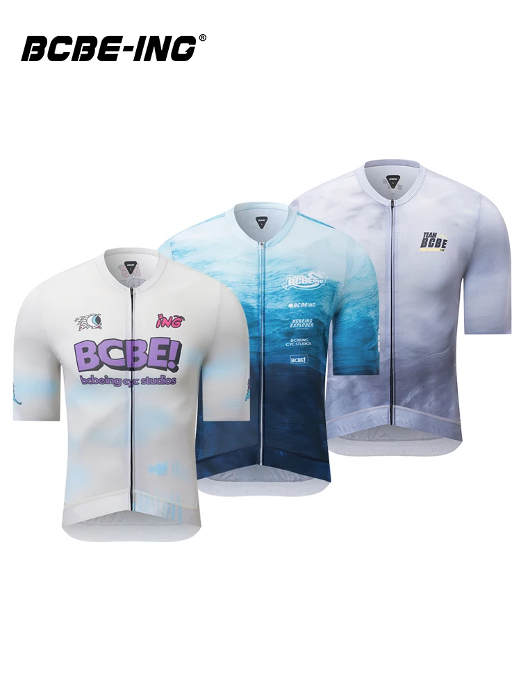 AliExpress bcbe-ing BCBE-ING Summer Cycling Jerseys Shorts Sleeve Race Fit Breathable Quick Dry UPF50+ Fabric Small Size Cycling Maillot Ciclismo