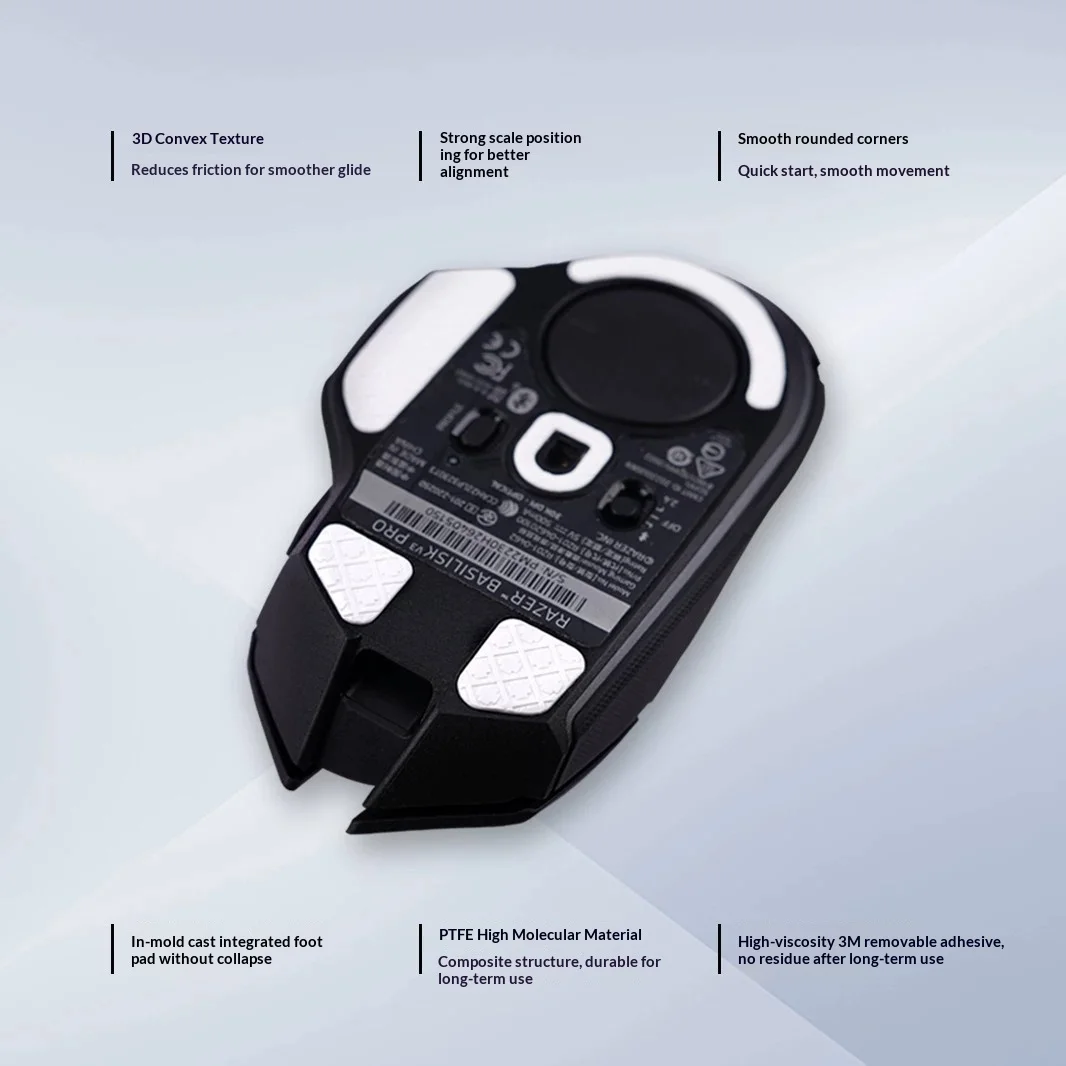 Titan Nation FOR Razer Basilisk V3Pro Mouse foot Patch 3D Textured Mouse Pad Padfits perfectly smooth gliding view 5