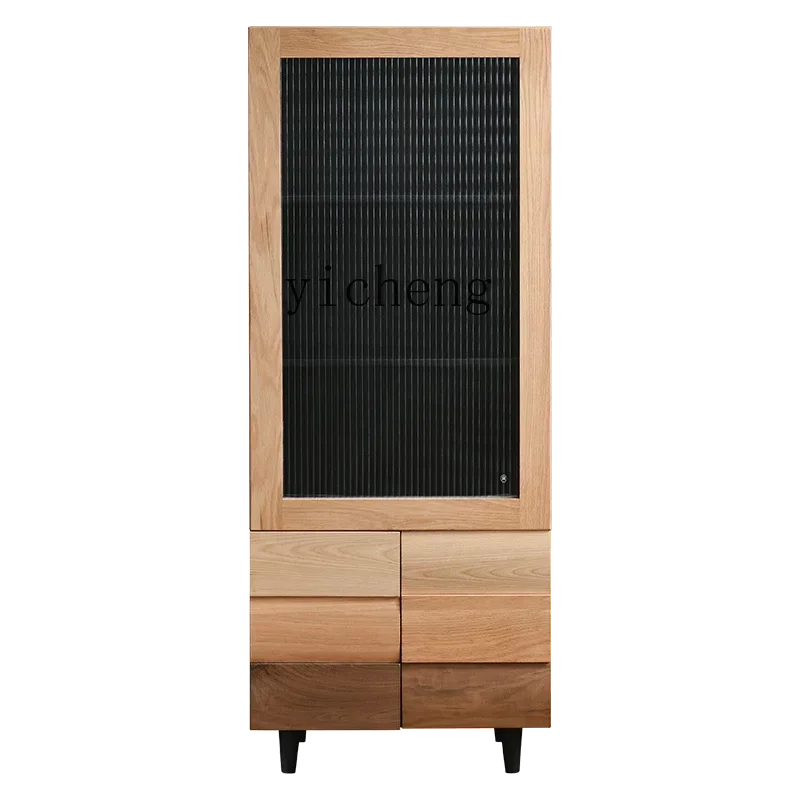 

ZK Living Room Display Cabinet Dining Room Modern Matching Wine Cabinet Bedroom Storage Cabinet Home Decoration Dustproof