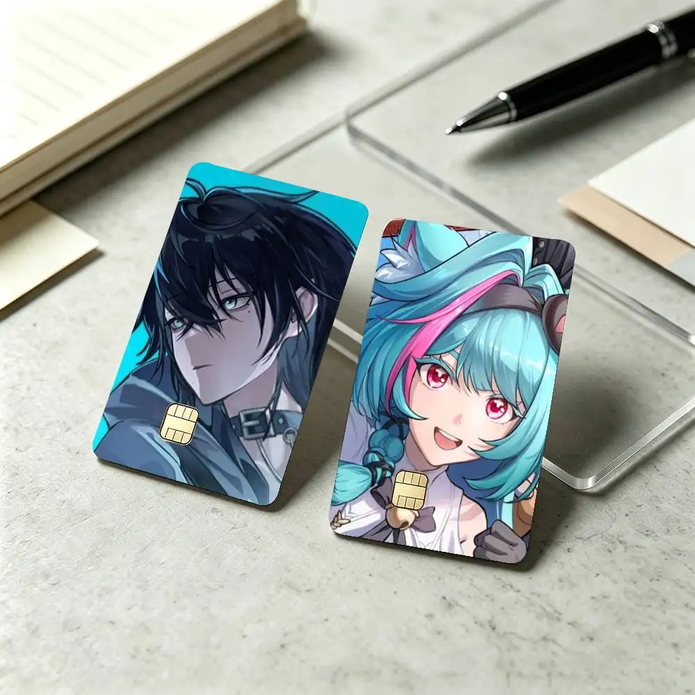 NTE M-Mint Neverness to Everness   HD Waterproof Card Skins Protective Stickers for Credit Bank Game Cards
