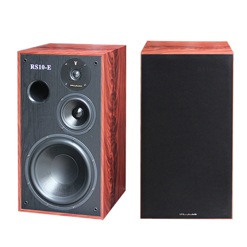 

200W 10 Inch Bookshelf Speakers Three Way Fever Hifi Home Theater System Music Wooden Sound Equipment Amplifiers Passive Speaker