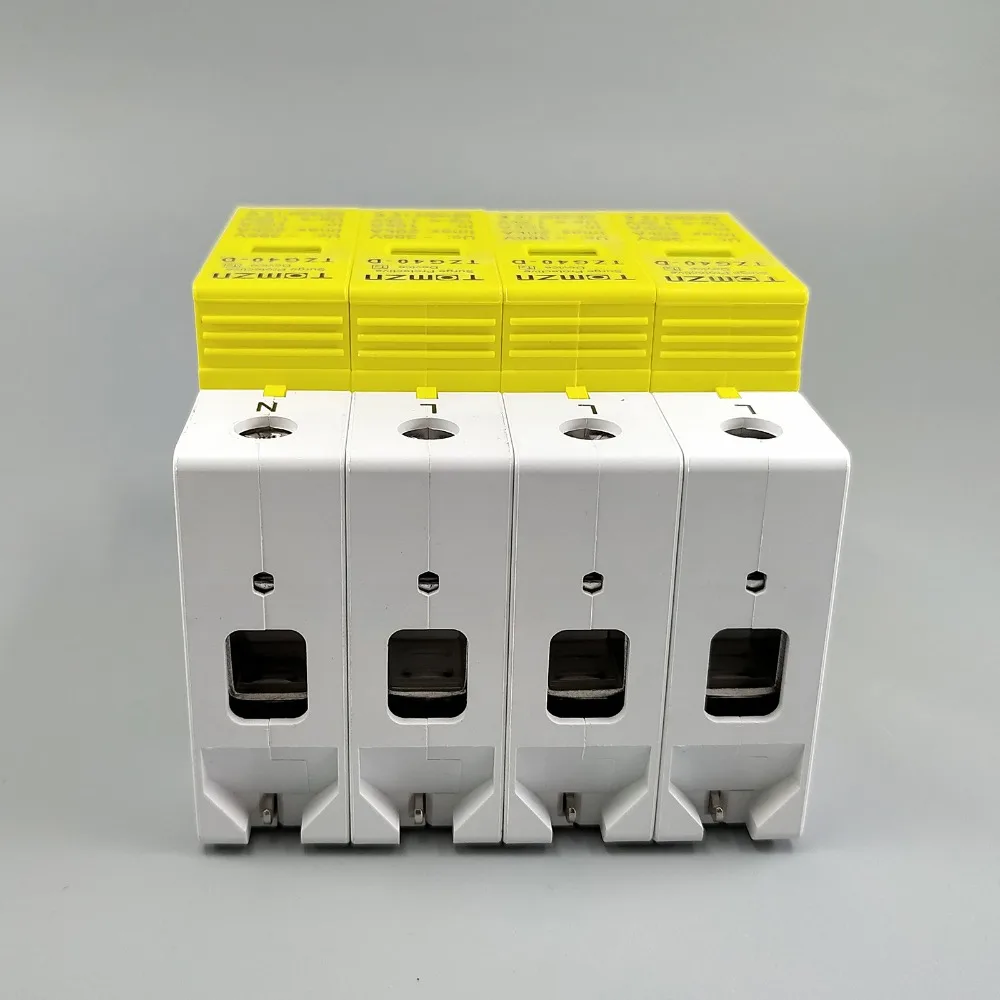 AC SPD 3P+N 10KA~20KA  D ~385VAC House Surge Protector Protection Protective Low-voltage  Arrester Device