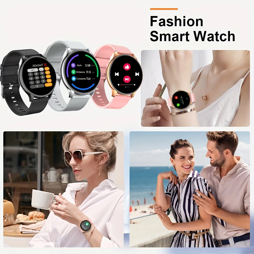 LXASFIT 2025, neue Smartwatch, Herzfrequenz, Schlaf, Gesundheitsmonitor, Bluetooth, Sprechen, Damen-Sport-Smartwatch für Android IOS – Detail 5