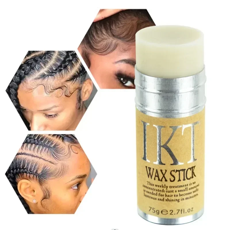 

Professional 75G Broken Hair Artifact Hair Wax Stick Gel Cream Styling Hair Frizz Fixed Fluffy Children Men and Women Styling