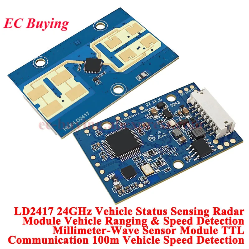 HLK-LD2451 LD2415H LD2417 24Ghz Road Vehicle Car Status Detection Sensor Ranging Speed Module Millimeter Wave Radar Blind Spot image 4