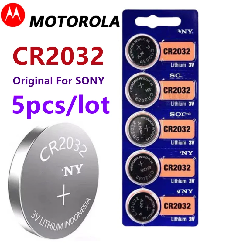 Original For sony CR2032 Cell Button 3V BR2032 DL2032 ECR2032 Lithium Li-ion Batteries for Electronic Watch LED Light Toy Remote