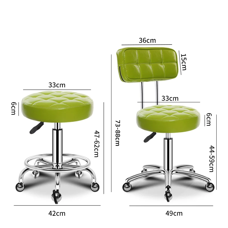 Hairdressing Stool Barber Shop Chairs Beauty Nail Pulley Stylis Chair Tattoo Chair Salon Furniture Liftable Work Chair Rotatable