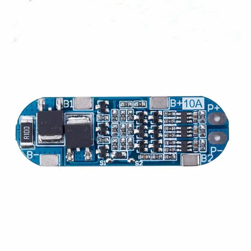 3S 10A 11,1 V 12 V 12,6 V Lithium-Batterie-Ladegerät-Schutzplatinenmodul für 18650 Li-Ionen-Lipo-Batteriezellen BMS 3,7 V