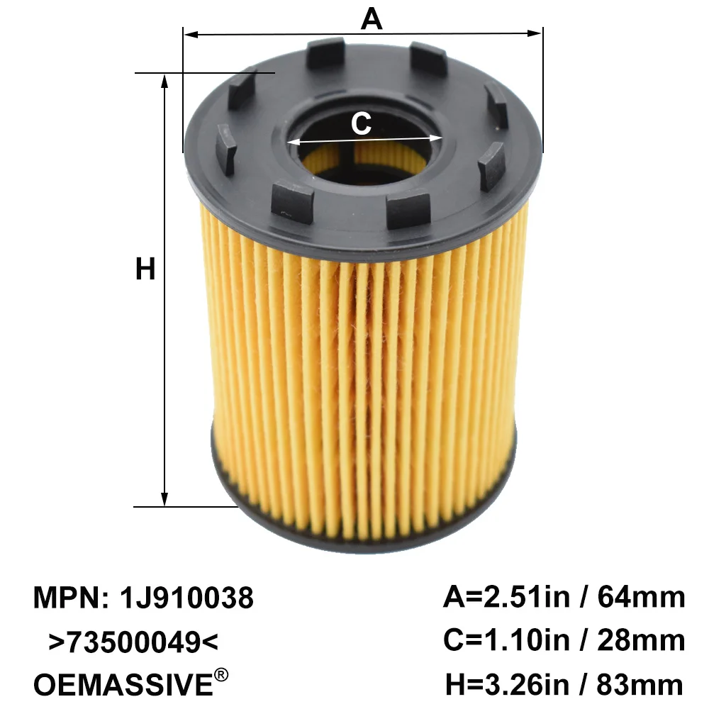 Oil Filter 73500049 For Jeep Alfa Romeo MiTo Abarth Grande Punto Fiat 500C Doblo Linea Tipo Lancia Delta Opel Combo Ignis 1.3