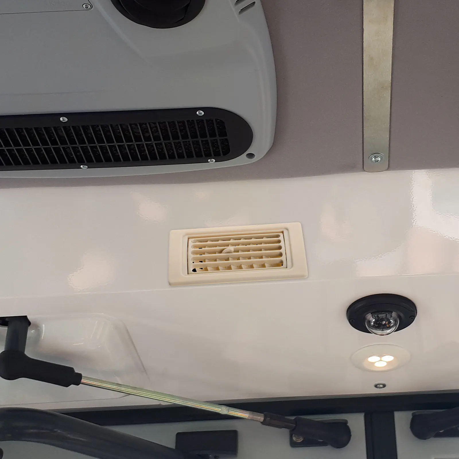 

Air Vent Register for Bus Vehicle Ac System Adjustable Plastic Floor Vent Cover Improved Airflow Efficiency Louvered