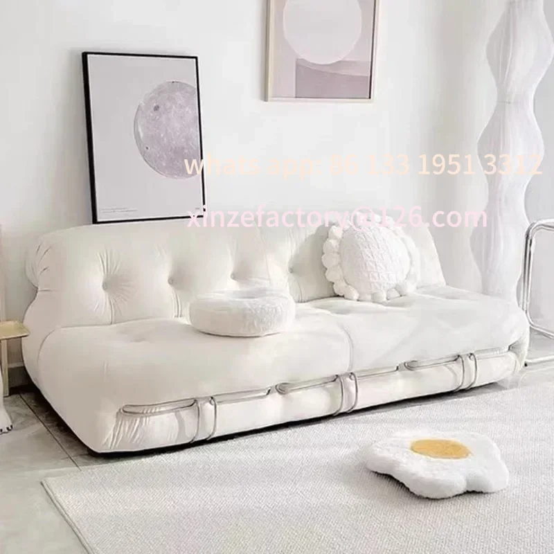 أرائك غرفة المعيشة الحديثة المريحة القابلة للتخصيص فريدة من نوعها باللون الأسود المخملي أريكة منتفخة من القطيفة مقعد الحب الشمالي مصمم Woonkamer Banken