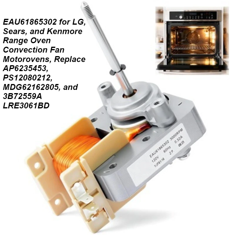 

Replacement EAU61865302 Oven Fan Motor, 110V Convection Motor Compatible with LG Range/Stove